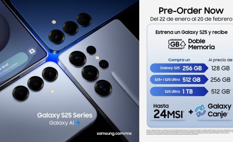 Comienza en México la preventa de la nueva serie Galaxy S25