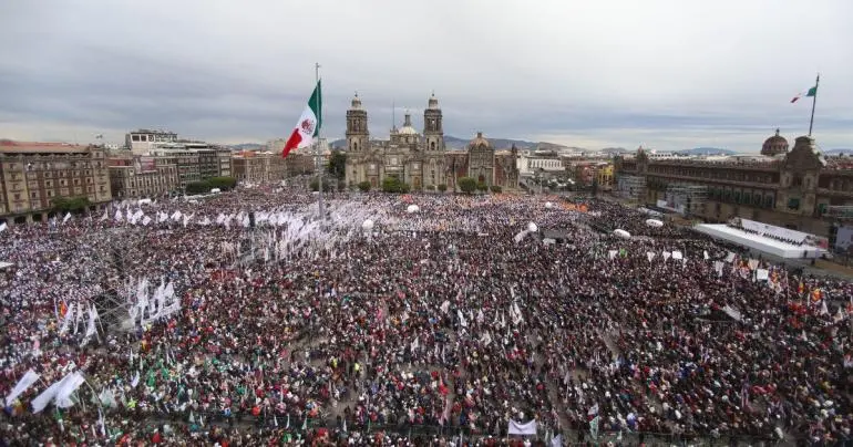 En evento de Sheinbaum en el Zócalo arrestan a 14 por robar carteras y celulares