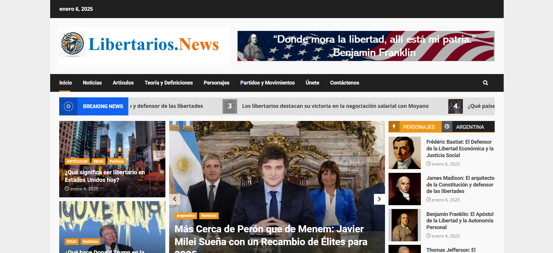 Lanzamiento de Libertarios.News, el primer portal de noticias y actualidad libertaria en español