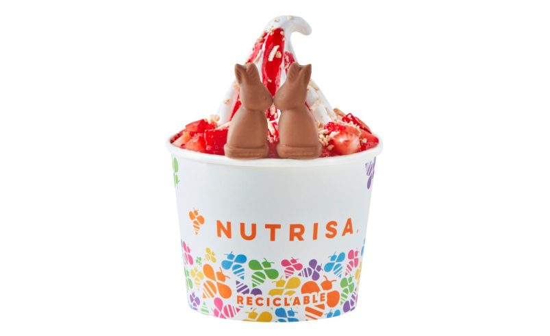 Mini conejitos de chocolate saltan al helado de Nutrisa