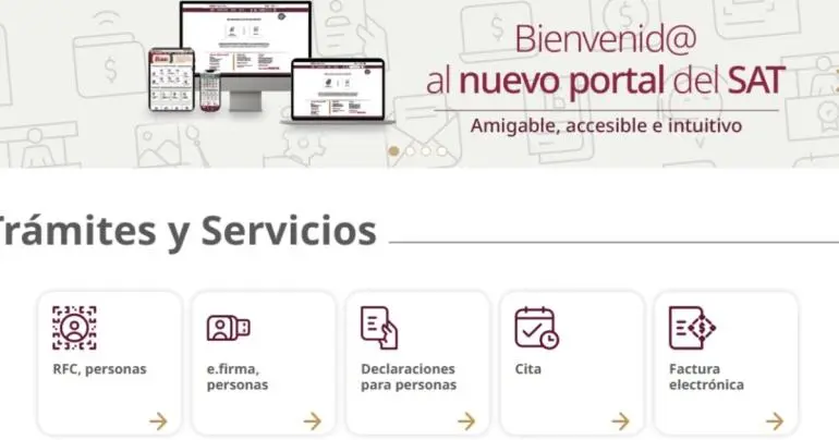 SAT pone en marcha nuevo portal para facilitar trámites a contribuyentes