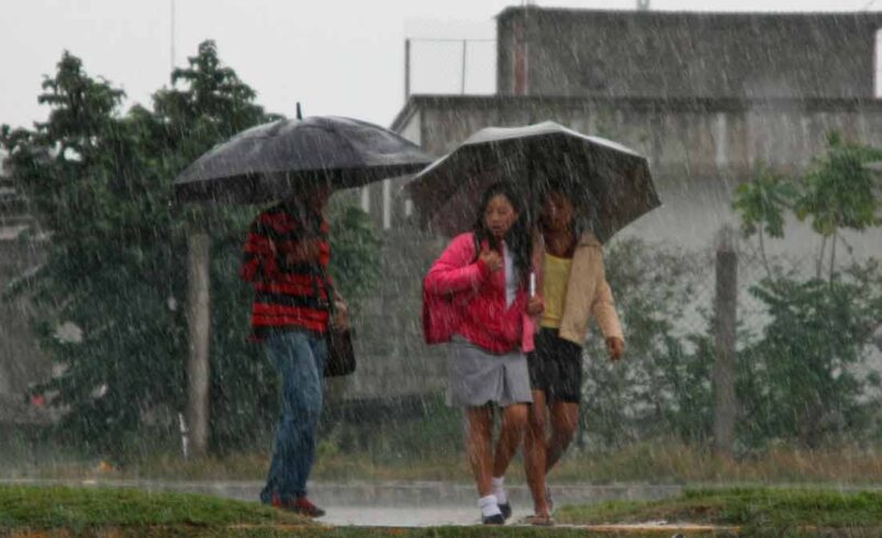 Lluvias aisladas con granizo y ambiente cálido