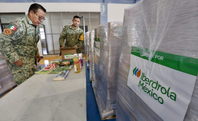 Iberdrola México entrega 1,500 despensas para las familias afectadas por las lluvias