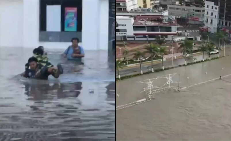 Fuertes lluvias desbordan ríos y dejan ‘bajo el agua’ a Álamo, Veracruz