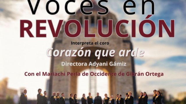 Unirán talentos el Coro Corazón que Arde y el Mariachi Perla de Occidente en el concierto “Voces en Revolución